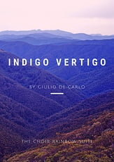 Indigo vertigo SATB choral sheet music cover